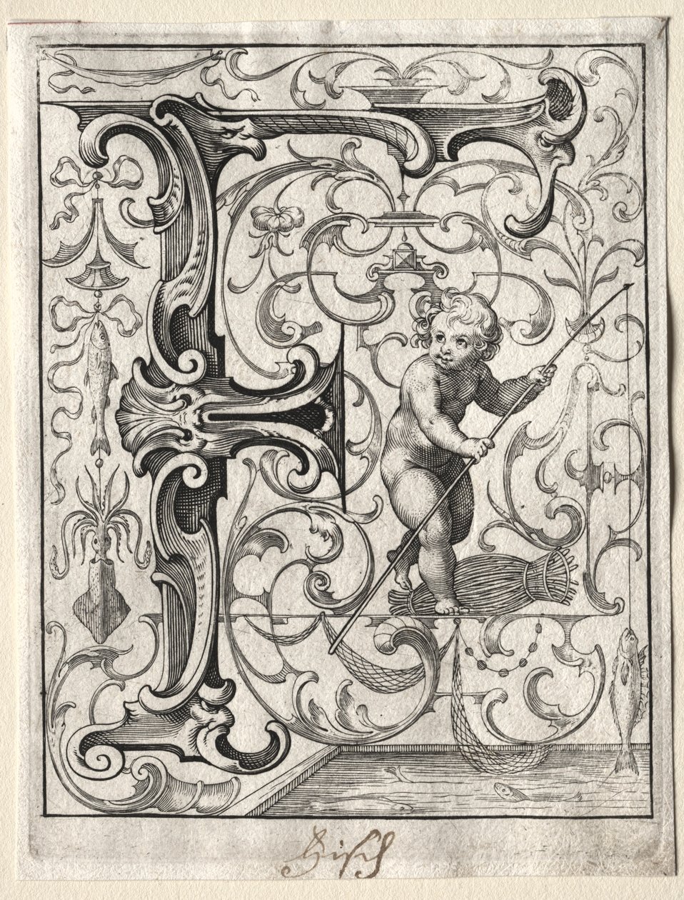 Nowa broszura ABC: F, 1627. autorstwa Lucas Kilian