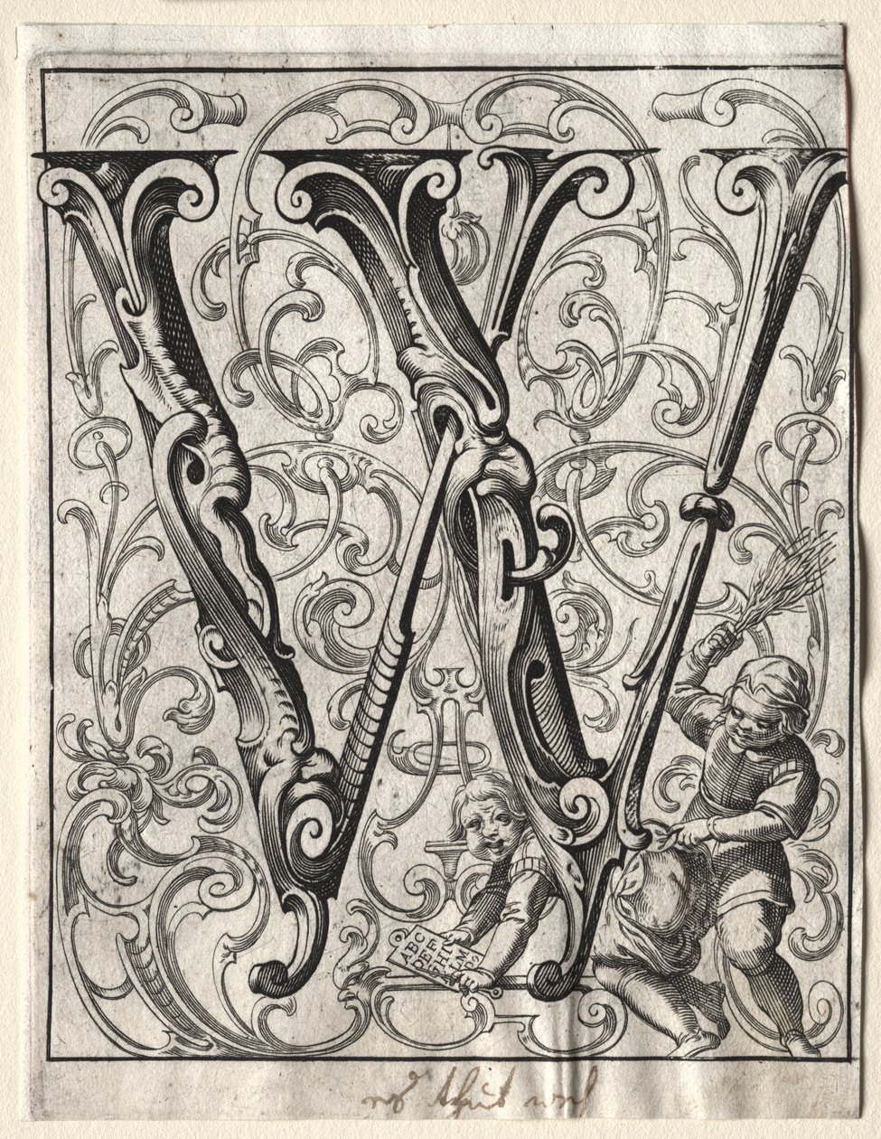Nowa broszura ABC: W, 1627. autorstwa Lucas Kilian