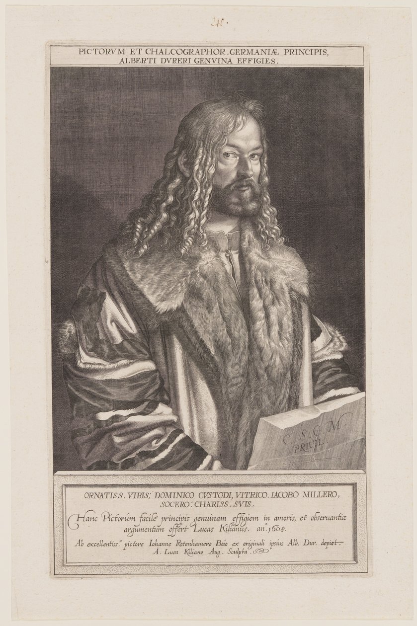 Portret Albrechta Dürera autorstwa Lucas Kilian