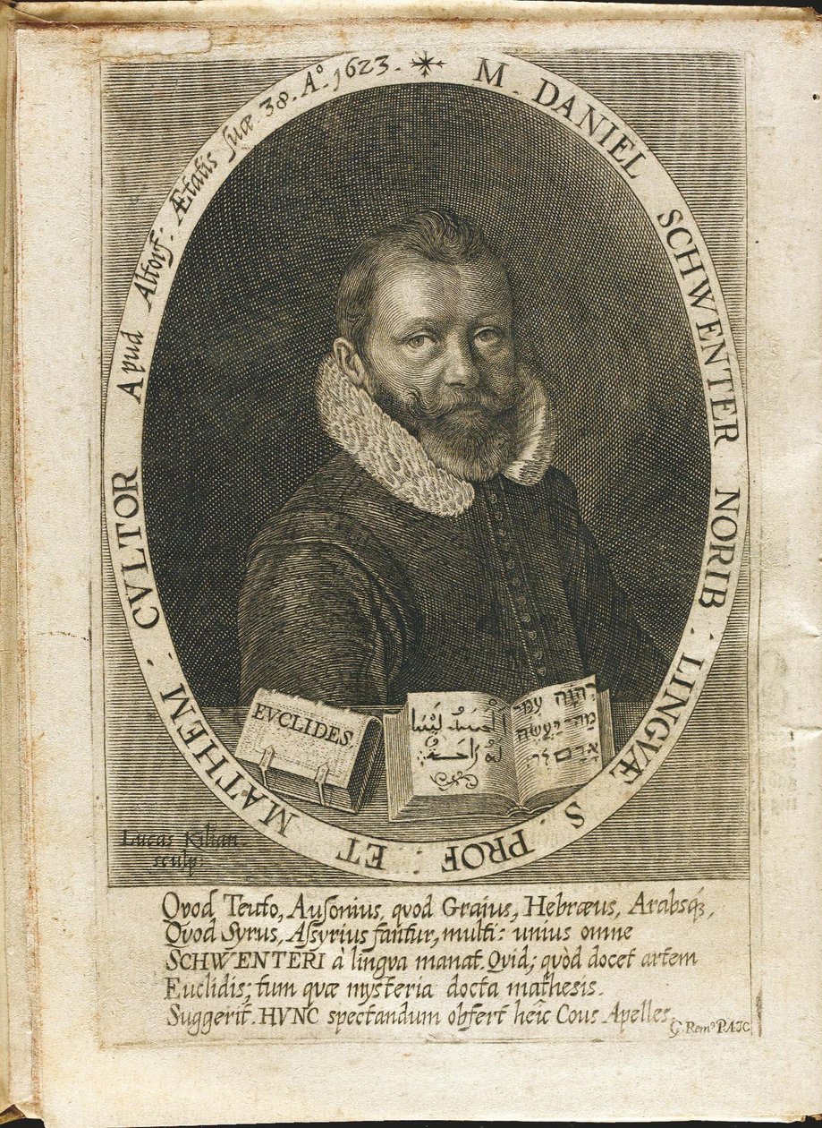 Portret Daniela Schwentera 1585-1636 autorstwa Lucas Kilian