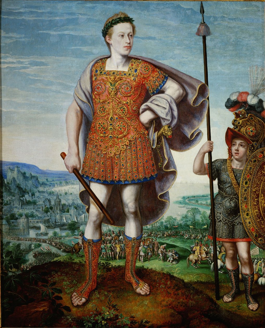 Arcyksiążę Maciej jako Scypion Afrykański Starszy, 1580 autorstwa Lucas Valckenborch van