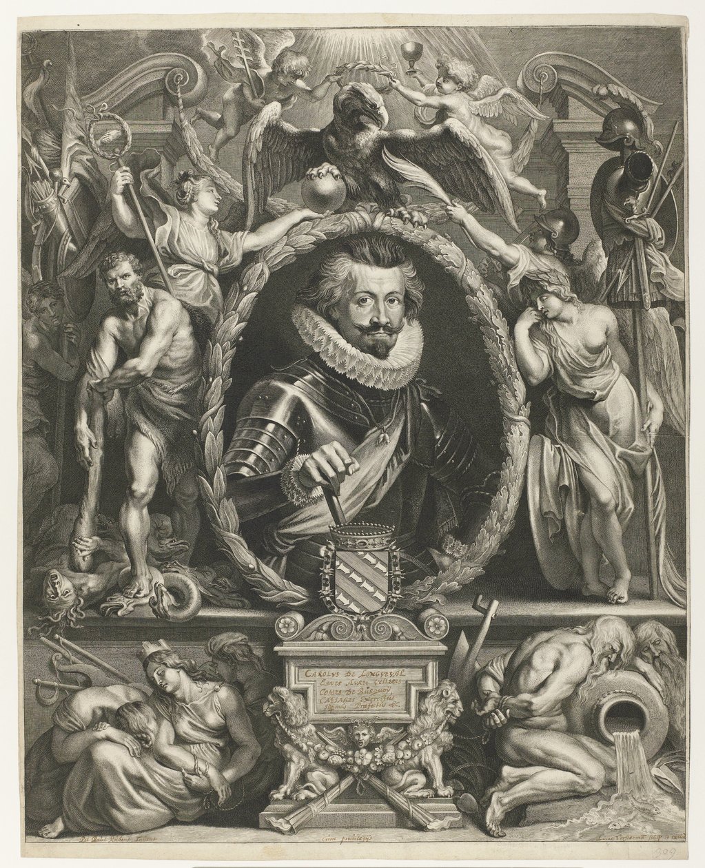 Portret Charlesa Bonaventure de Longueval, hrabiego Bucquoy Portret Charlesa-Bonaventure de Longueval, Graaf van Bucquoy autorstwa Lucas Vorsterman (I)