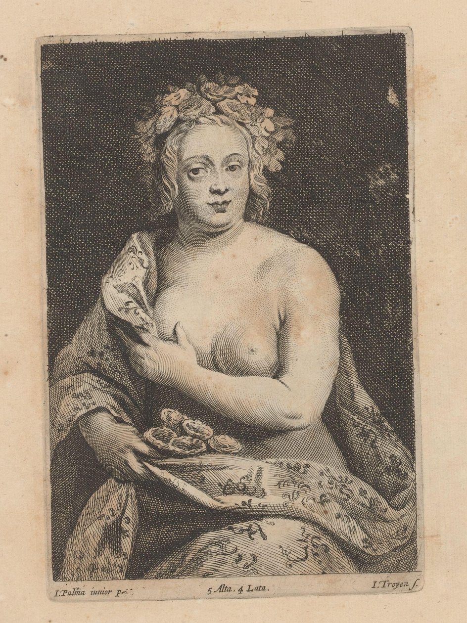 Portret nieznanej kobiety z wachlarzem autorstwa Lucas Vorsterman (II)