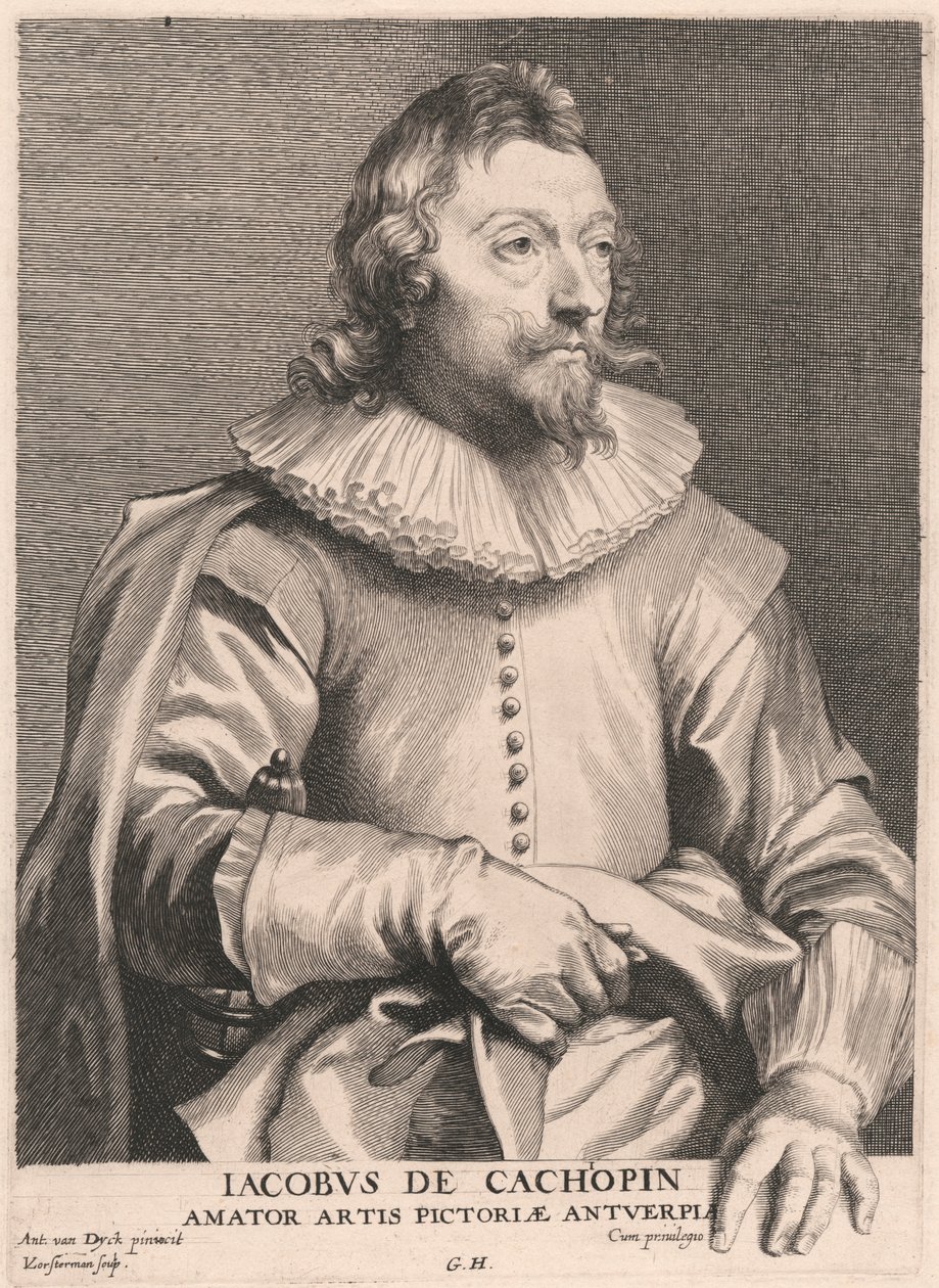Jacobus de Cachopin, miłośnik sztuki malarstwa w Antwerpii autorstwa Lucas Vorsterman