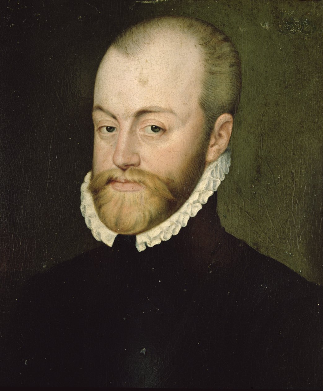 Portret Filipa II (1527-1598), króla Hiszpanii (olej na płótnie) autorstwa Lucas de Heere
