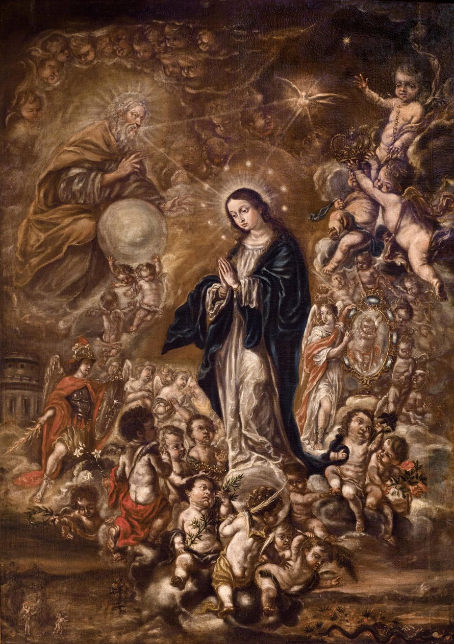 Niepokalane Poczęcie - la Conception Immaculee de Marie - Barok : Niepokalane Poczęcie par Valdes, Lucas de (1661-1724), początek XVIII wieku. Olej na płótnie autorstwa Lucas de Valdés