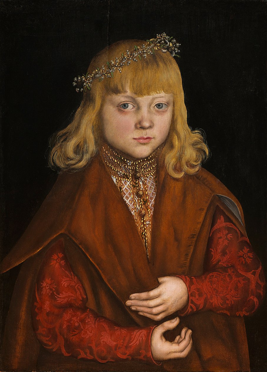 Książę Saksonii, ok. 1517 (olej na panelu) autorstwa Lucas the Elder Cranach