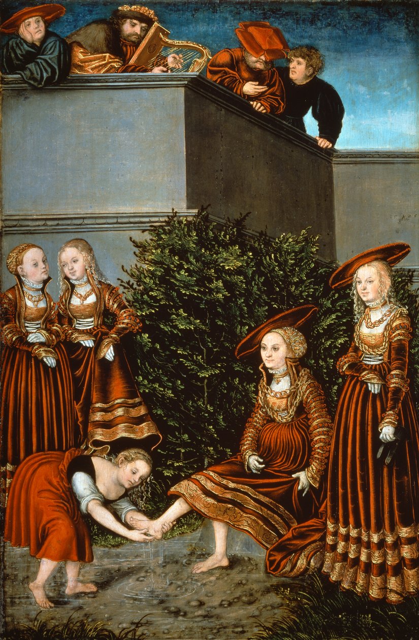Batszeba w kąpieli czyli grzech Dawida z Batszebą autorstwa Lucas the Elder Cranach