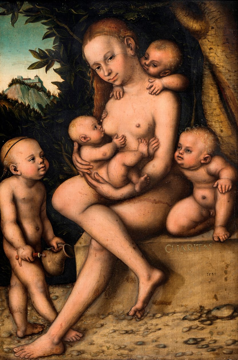 Caritas autorstwa Lucas the Elder Cranach