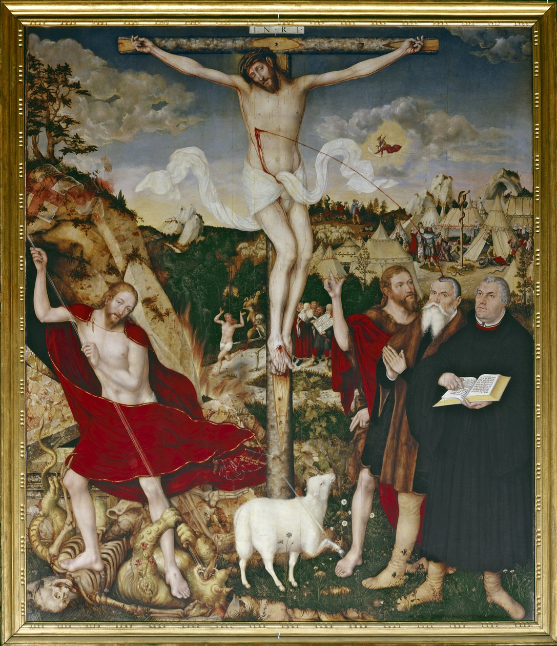 Chrystus na krzyżu autorstwa Lucas the Elder Cranach