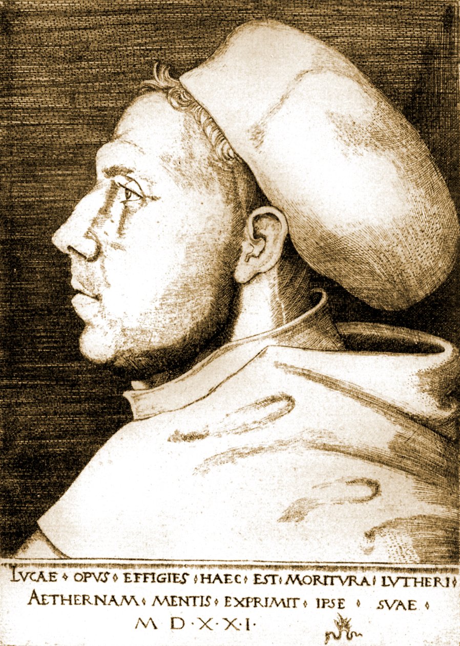 Marcin Luter jako mnich autorstwa Lucas the Elder Cranach