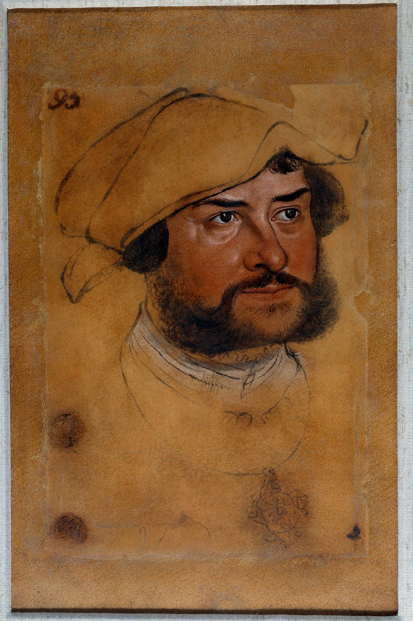 Portret księcia Ernesta Wyznawcy Rysunek Lucasa Cranacha Starego (lub Starszego autorstwa Lucas the Elder Cranach