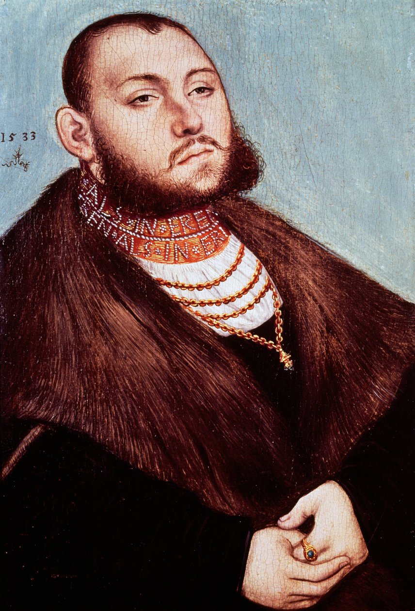 Portret Fryderyka Saksonii (Torgau autorstwa Lucas the Elder Cranach