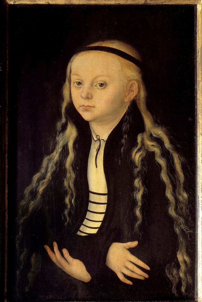 Portret Magdaleny Lutra (1529-1542) córki Marcina Lutra Obraz Lucasa Cranacha Starego (lub Starszego autorstwa Lucas the Elder Cranach