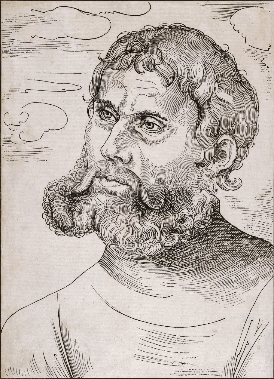 Portret Marcina Lutra jako „Junker Jorg” – autorstwa Lucasa Cranacha Starszego – 1522 autorstwa Lucas the Elder Cranach
