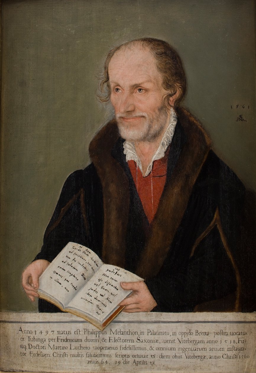 Portret Filipa Melanchtona (1497–1560) (olej na desce) autorstwa Lucas the Elder Cranach
