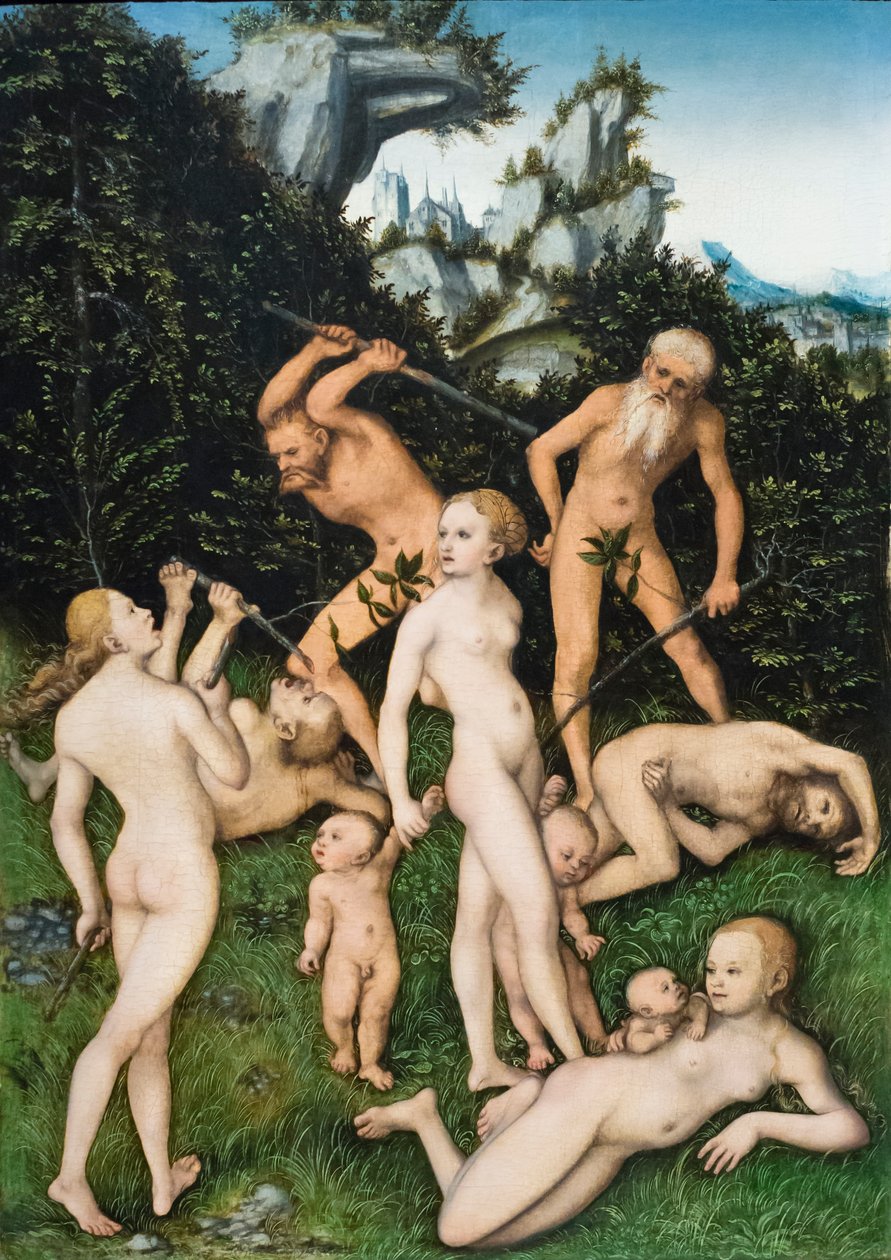 Prymitywni ludzie autorstwa Lucas the Elder Cranach