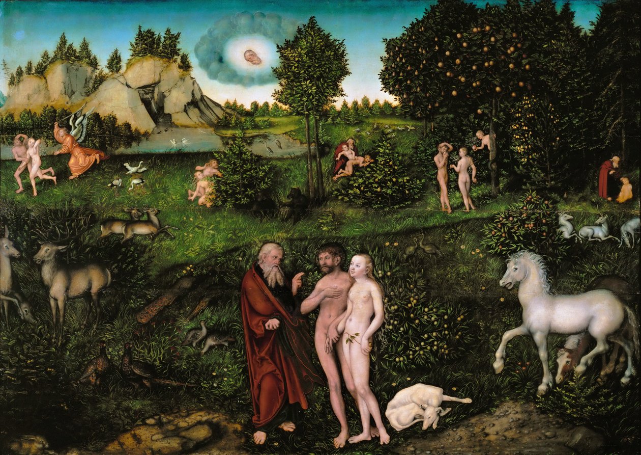 Renesans: Paradise par Cranach, Lucas, Starszy (1472-1553) autorstwa Lucas the Elder Cranach