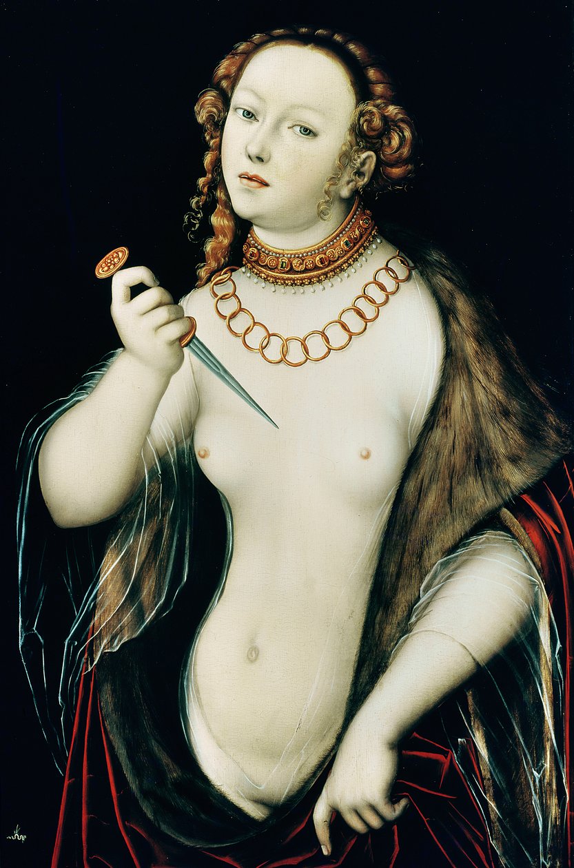 Samobójstwo Lukrecji autorstwa Lucas the Elder Cranach