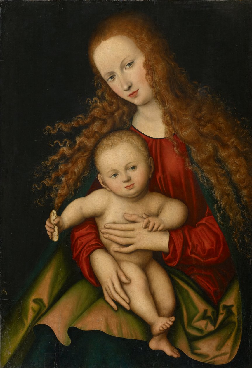 Dziewica i Dziecko autorstwa Lucas the Elder Cranach