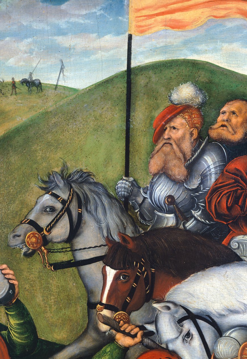 Droga na Kalwarię, Lucas Cranach Elder (1472-1553), Szczegół autorstwa Lucas the Elder Cranach
