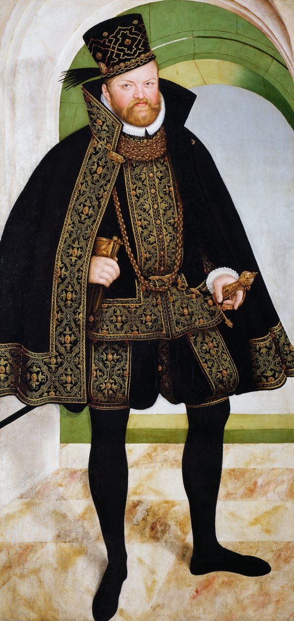 Augustus I:n muotokuva Saksipuolaisesta autorstwa Lucas the Younger Cranach