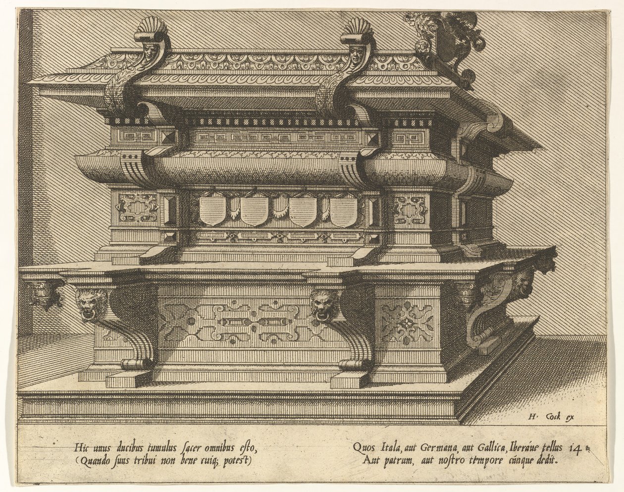 Cnotaphiorum 14, 1563. Twórcy: Johannes van Doetecum I, Lucas van Doetecum. autorstwa Lucas van Doetecum