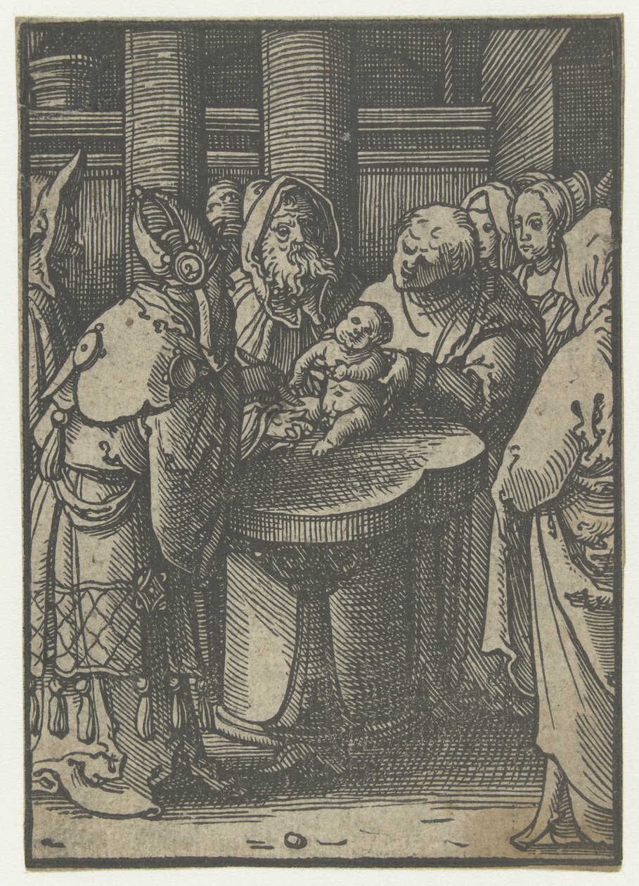 Obrzezanie Chrystusa Głupia pasja (tytuł serii) autorstwa Lucas van Leyden (attributed to)