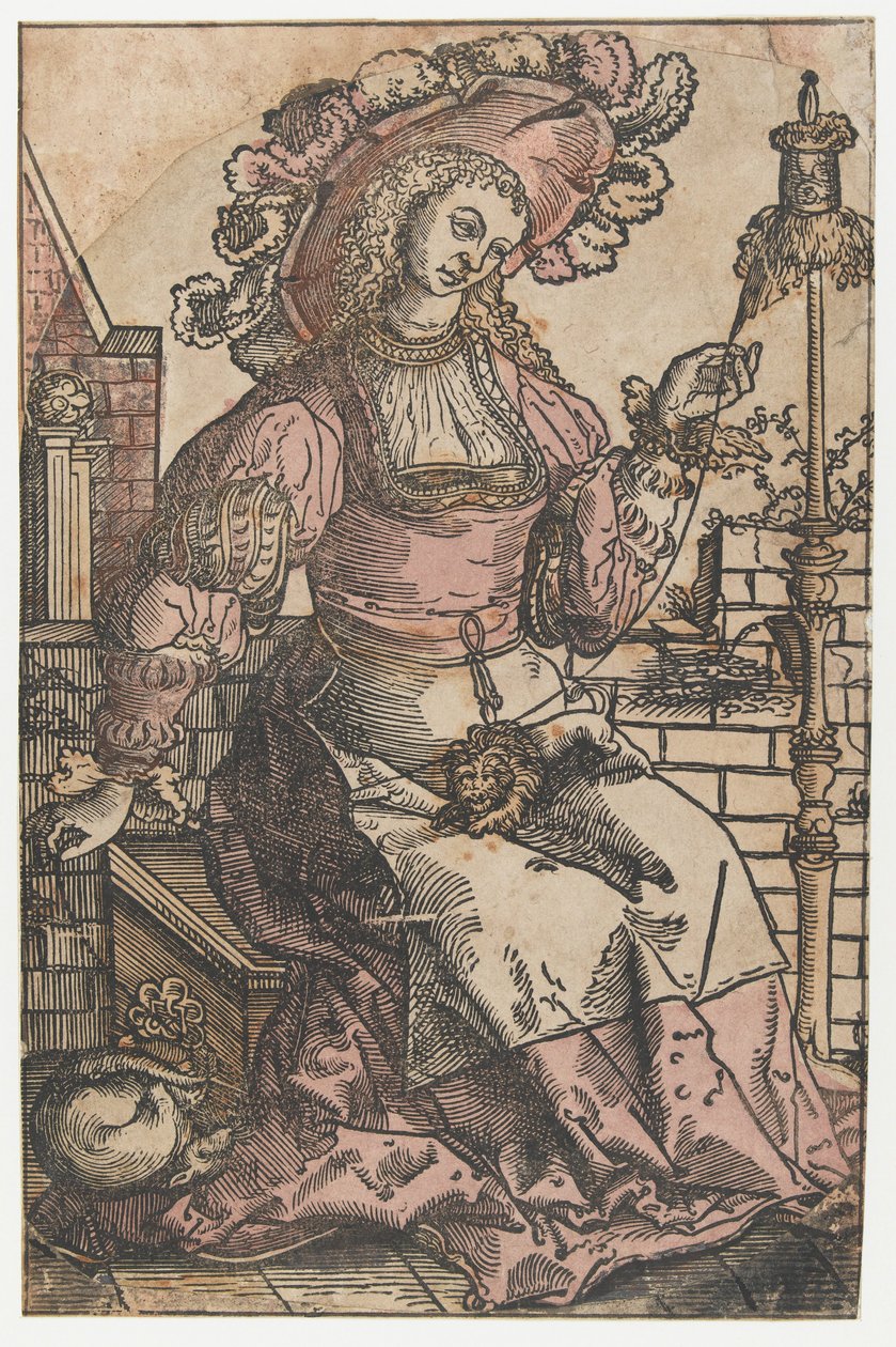 wirująca kobieta autorstwa Lucas van Leyden (attributed to)