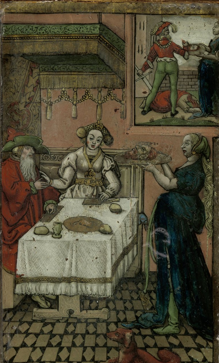 Salome z głową Jana Chrzciciela autorstwa Lucas van Leyden (manner of)