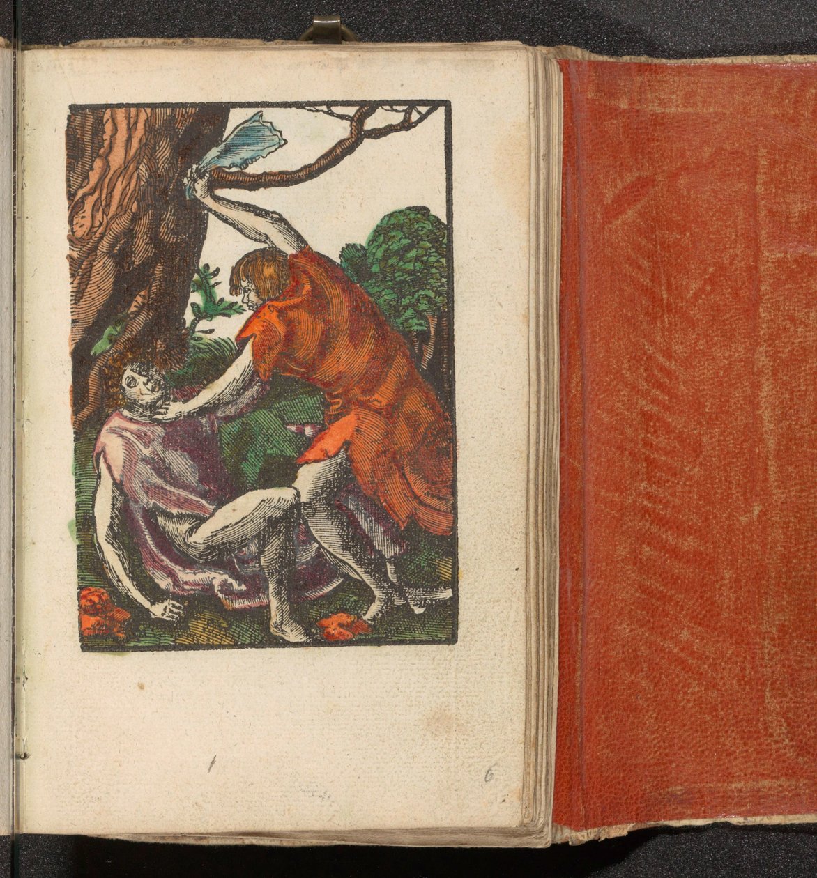 Kain zabija Abla Głupia pasja (tytuł serii) autorstwa Lucas van Leyden (workshop of)