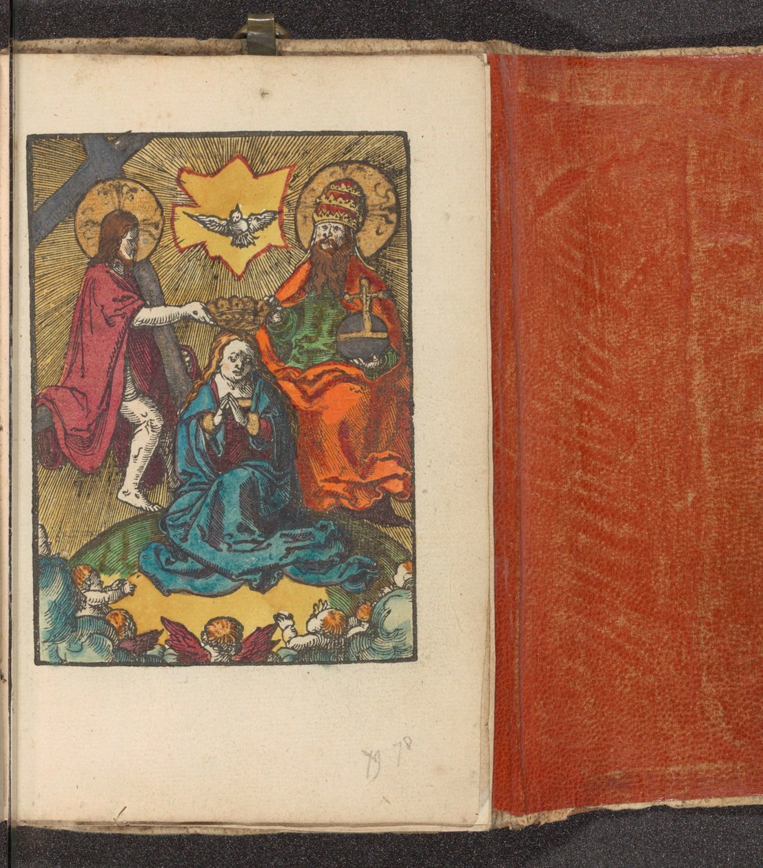 Koronacja Marii Głupia pasja (tytuł serii) autorstwa Lucas van Leyden (workshop of)