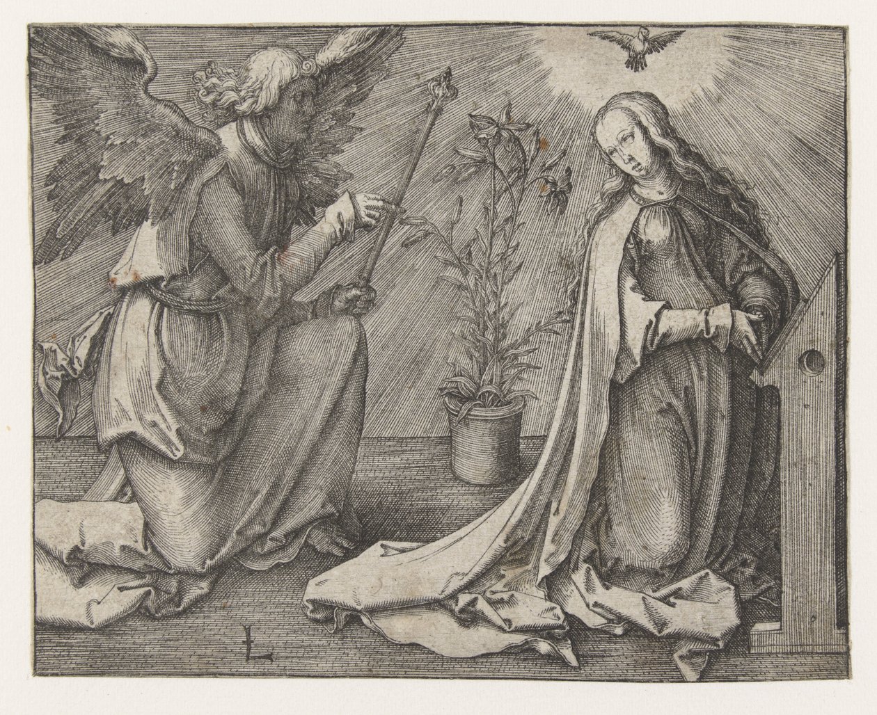 zwiastowanie autorstwa Lucas van Leyden
