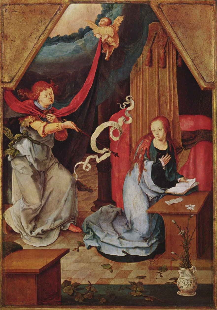 Zwiastowanie autorstwa Lucas van Leyden