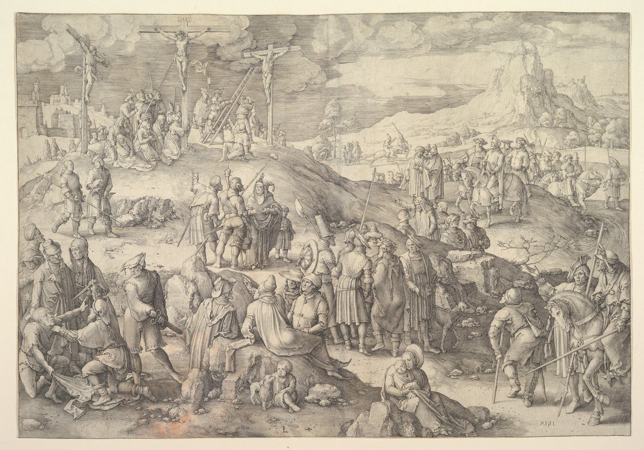 Kalwaria Golgota, 1517. autorstwa Lucas van Leyden
