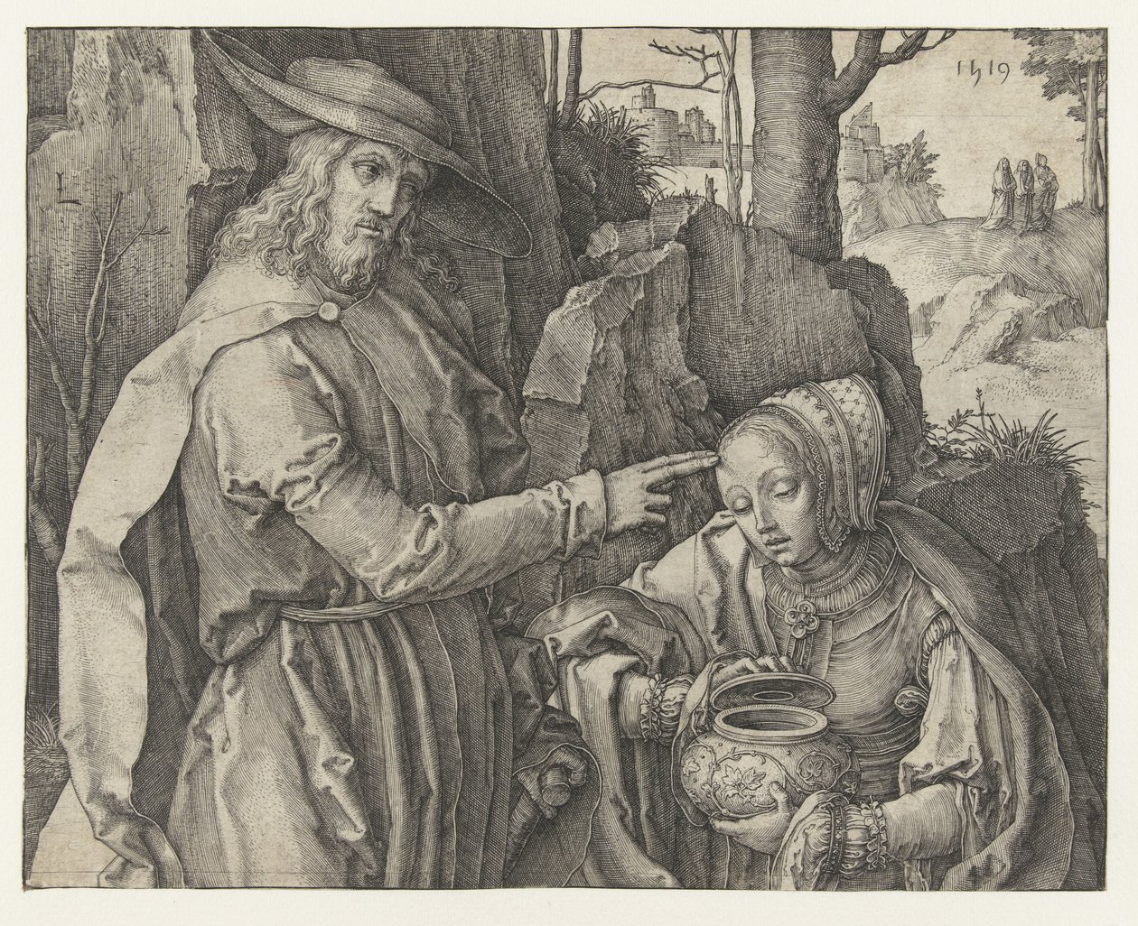 Chrystus ukazuje się Marii Magdalenie autorstwa Lucas van Leyden