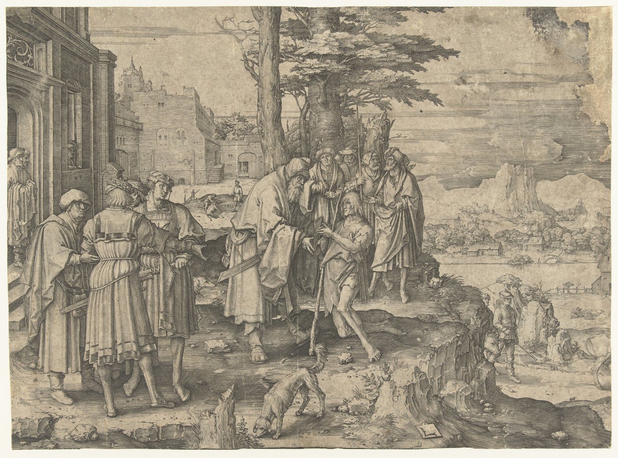 Powrót syna marnotrawnego autorstwa Lucas van Leyden