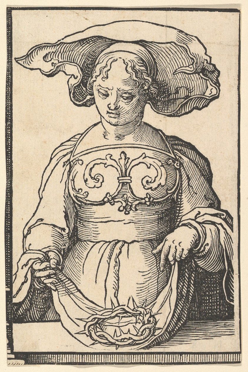 Sybilla delficka z serii Sybille, ca. 1530. autorstwa Lucas van Leyden