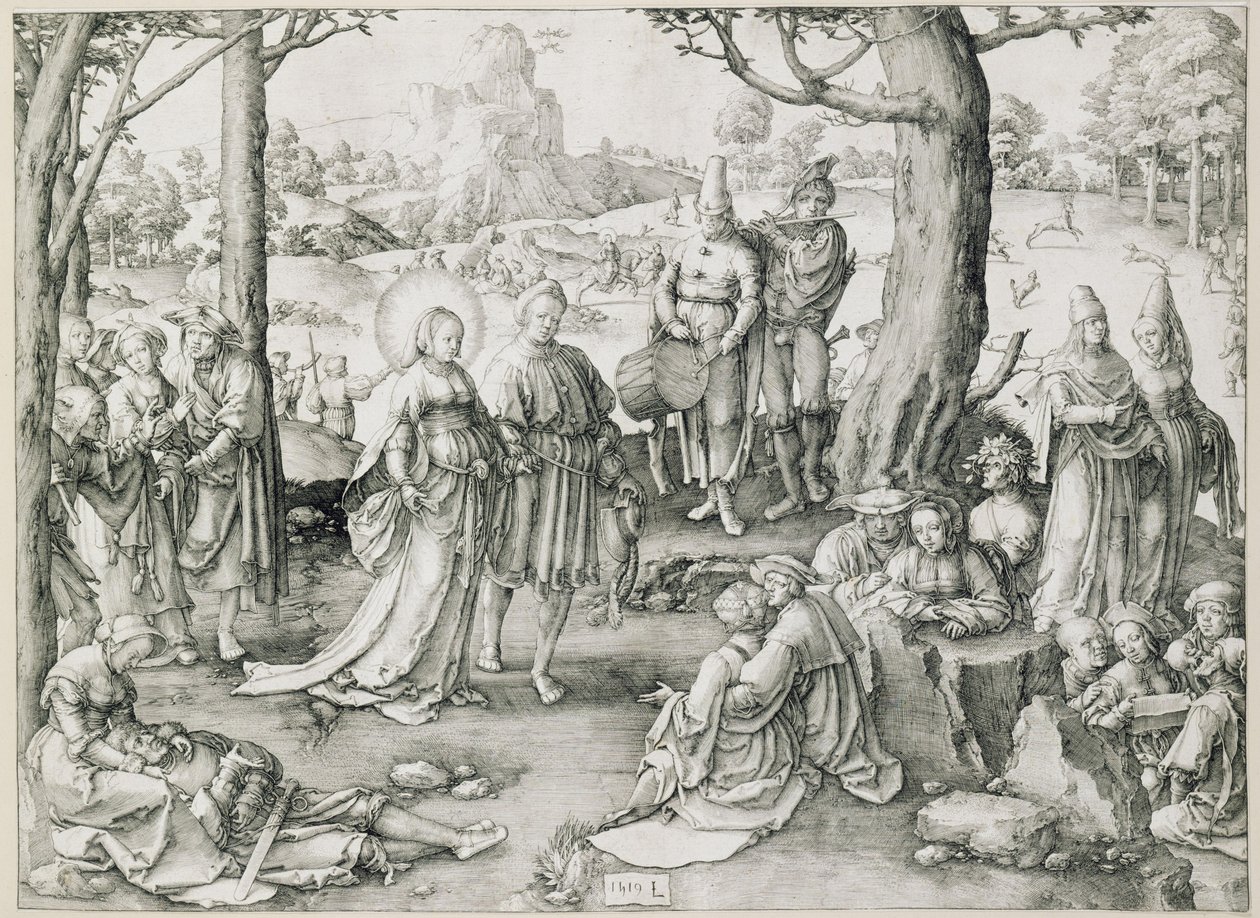 Taniec Marii Magdaleny autorstwa Lucas van Leyden