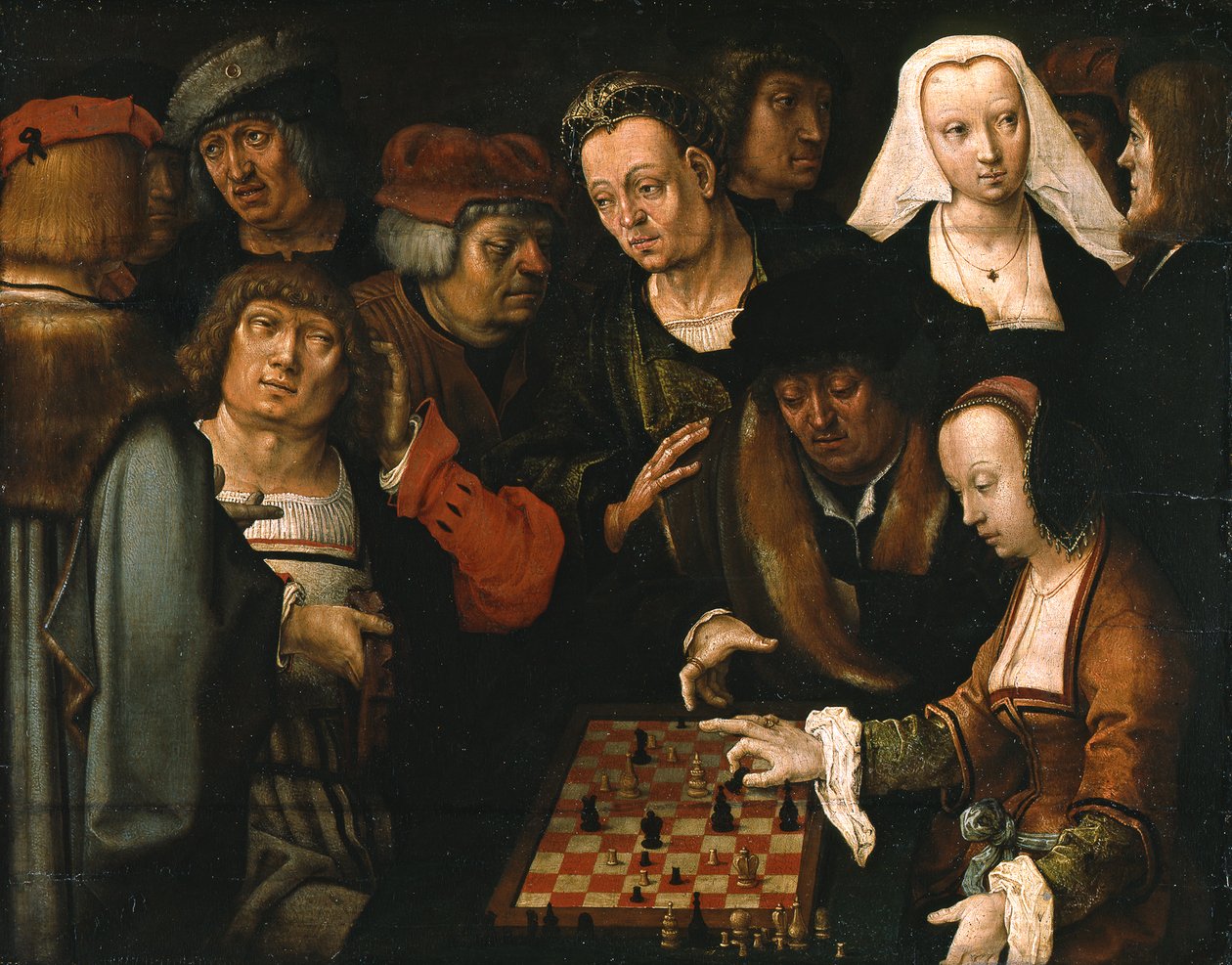 Partia szachów autorstwa Lucas van Leyden