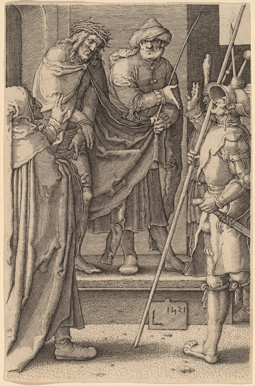 Spójrz na mężczyznę autorstwa Lucas van Leyden