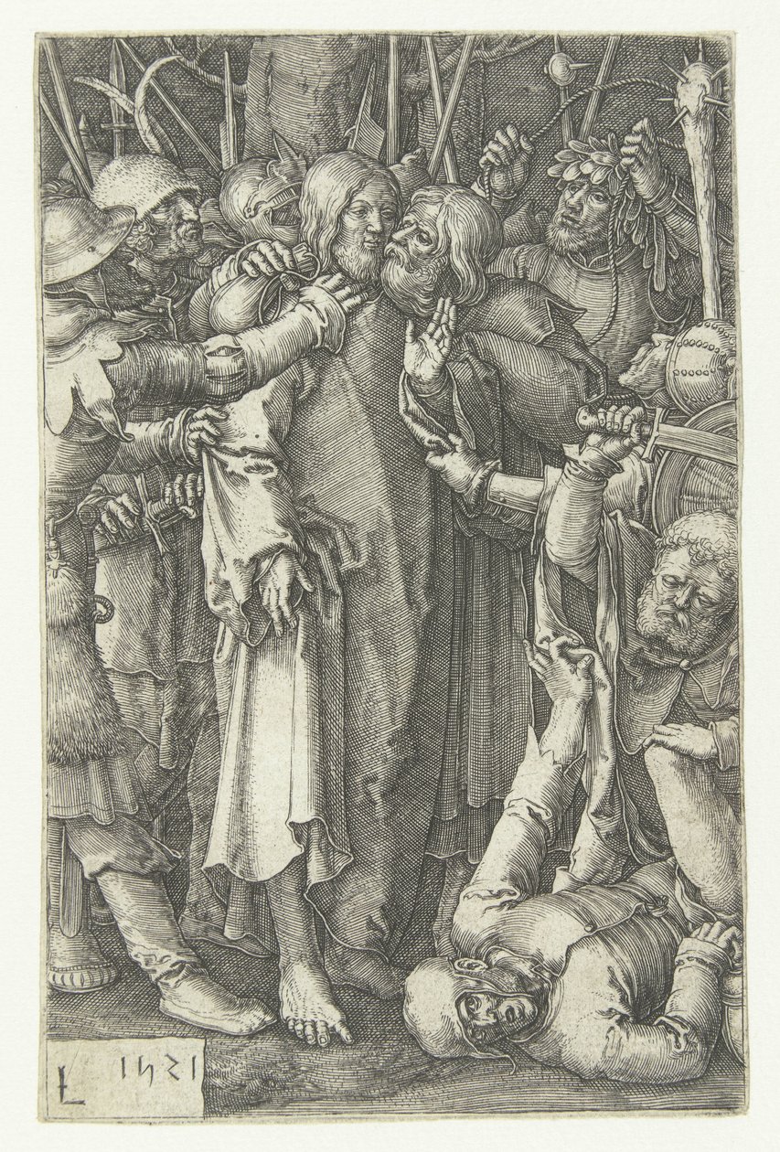 Niewola Chrystusa Mała Pasja (tytuł serii) autorstwa Lucas van Leyden
