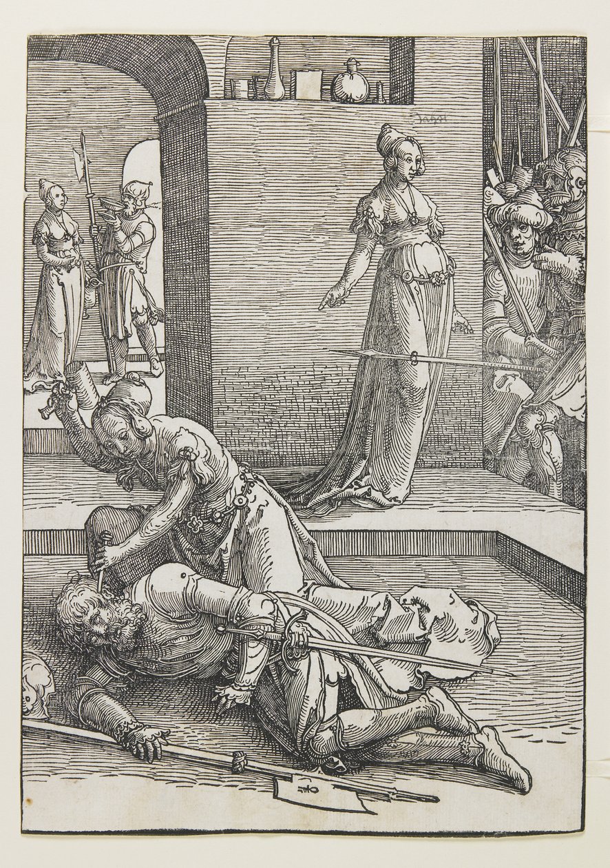 Jael zabijająca Siserę autorstwa Lucas van Leyden