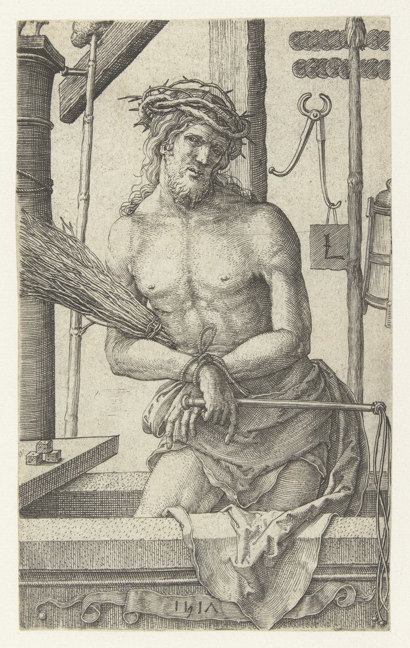 Człowiek boleści autorstwa Lucas van Leyden