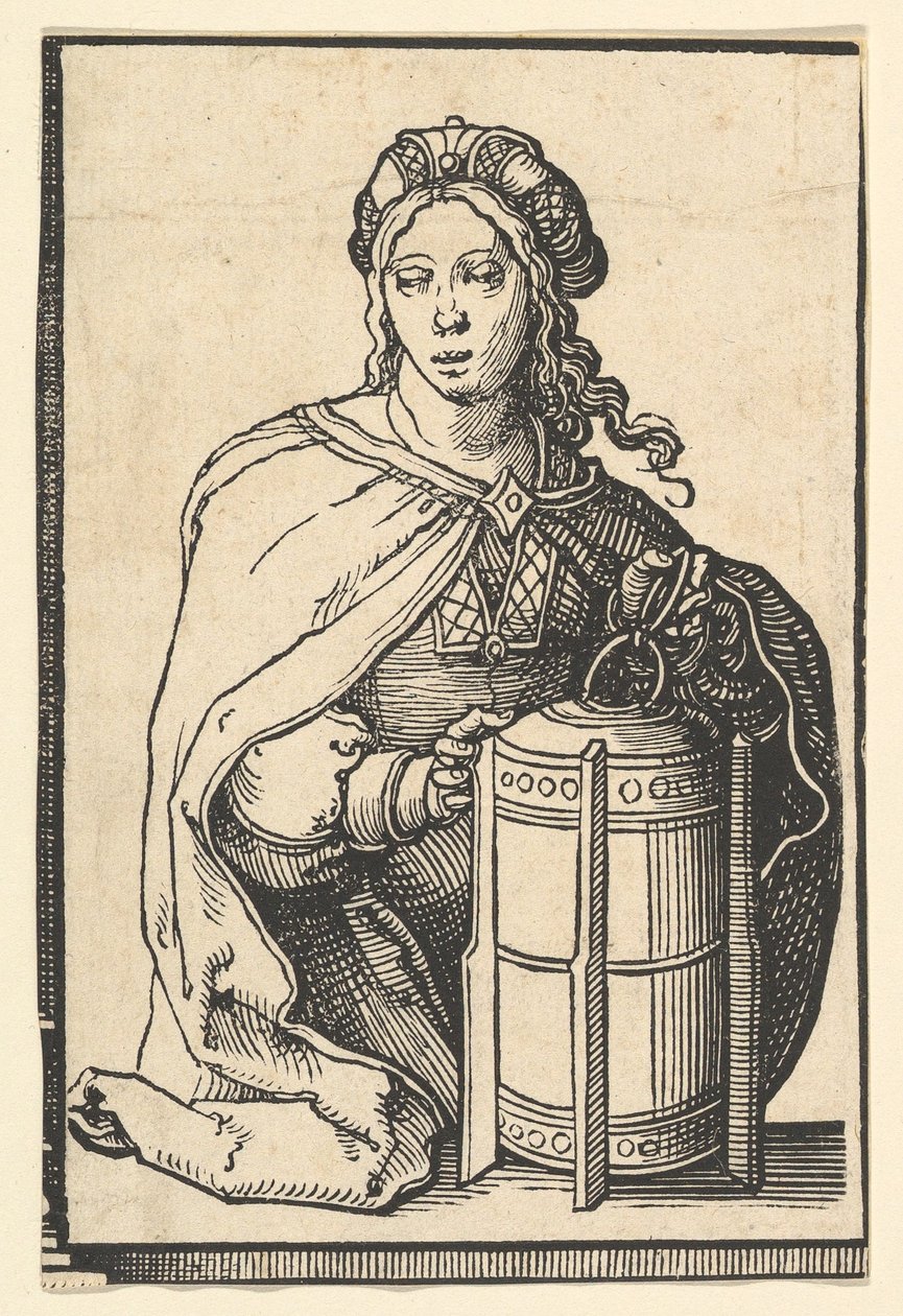 Sybilla perska z serii Sybille, ca. 1530. autorstwa Lucas van Leyden