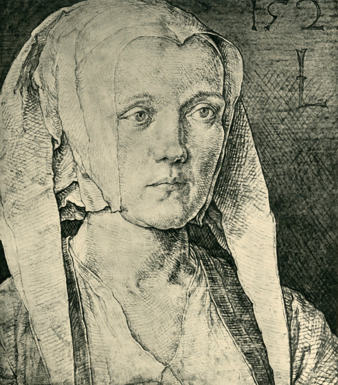 Portret kobiety, 1521, 1943. autorstwa Lucas van Leyden