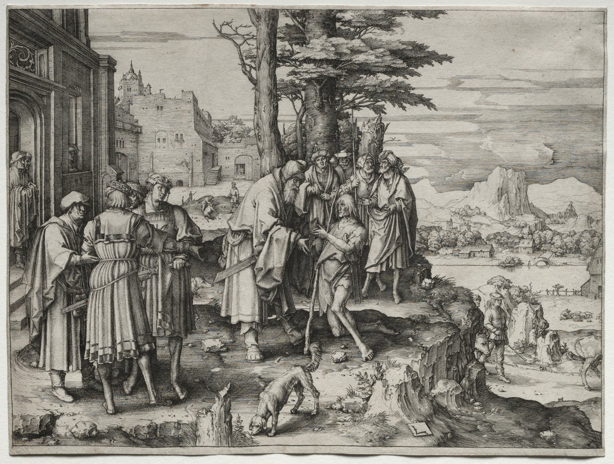 Powrót syna marnotrawnego autorstwa Lucas van Leyden