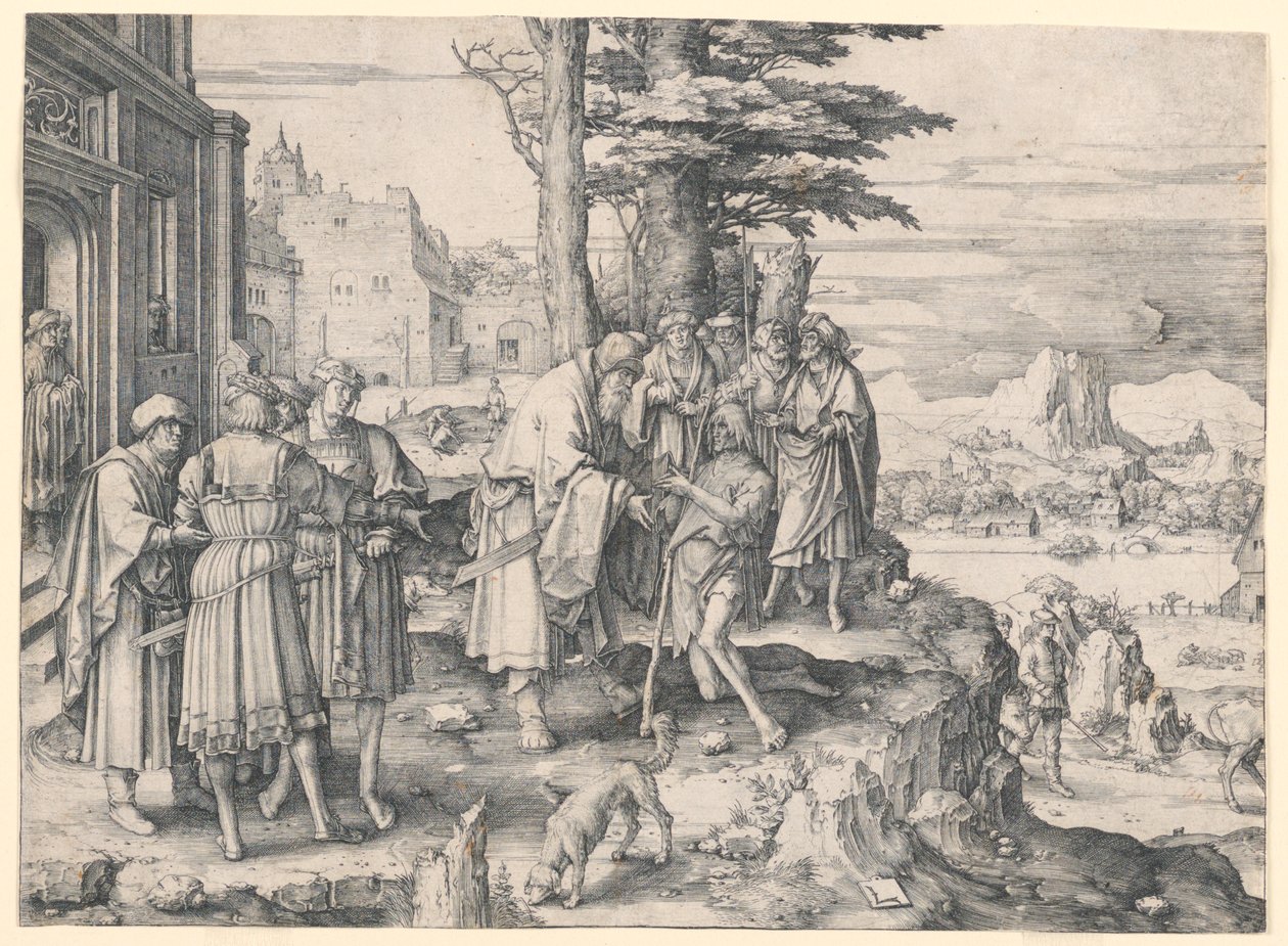 Powrót syna marnotrawnego autorstwa Lucas van Leyden