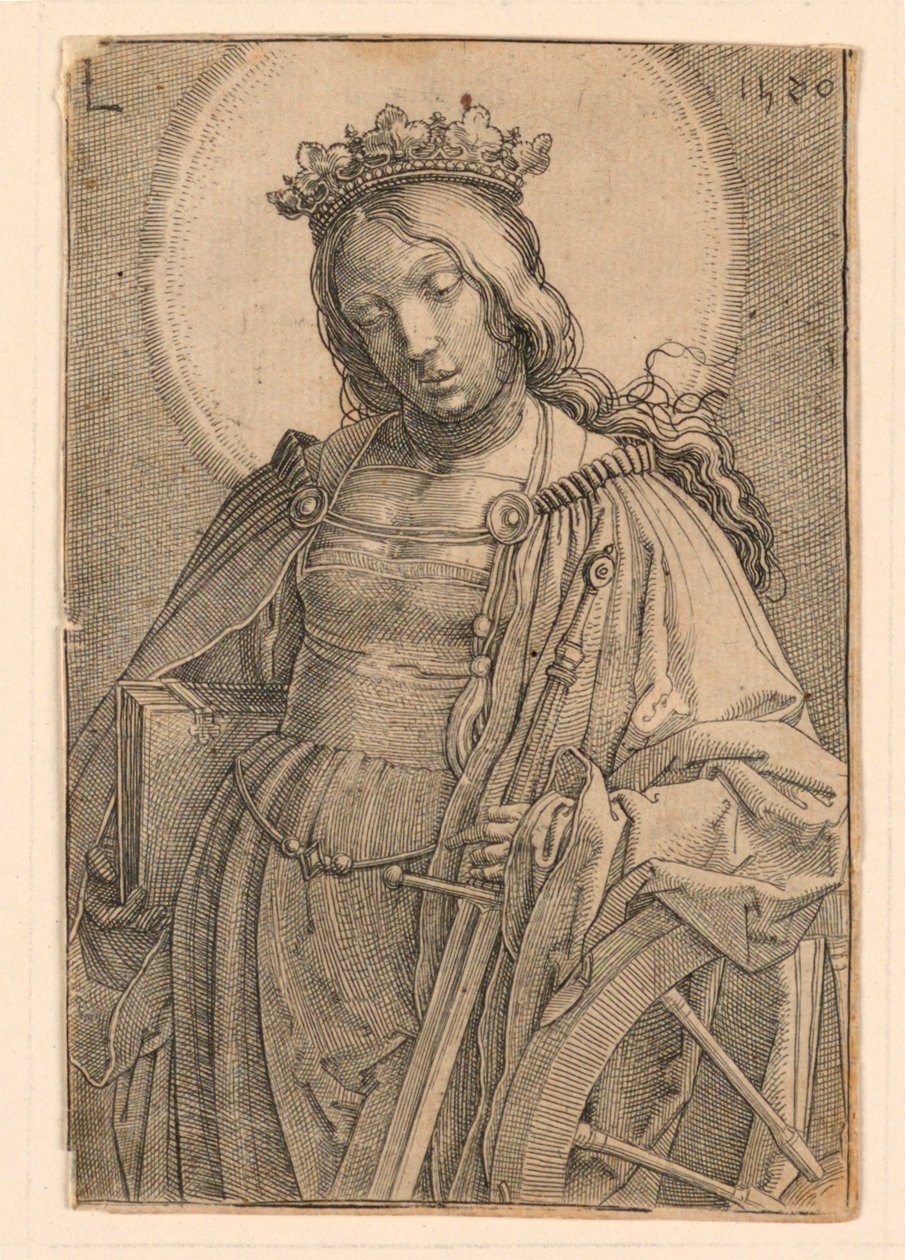 Święta Katarzyna autorstwa Lucas van Leyden