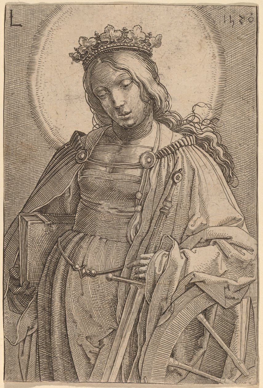 Święta Katarzyna autorstwa Lucas van Leyden